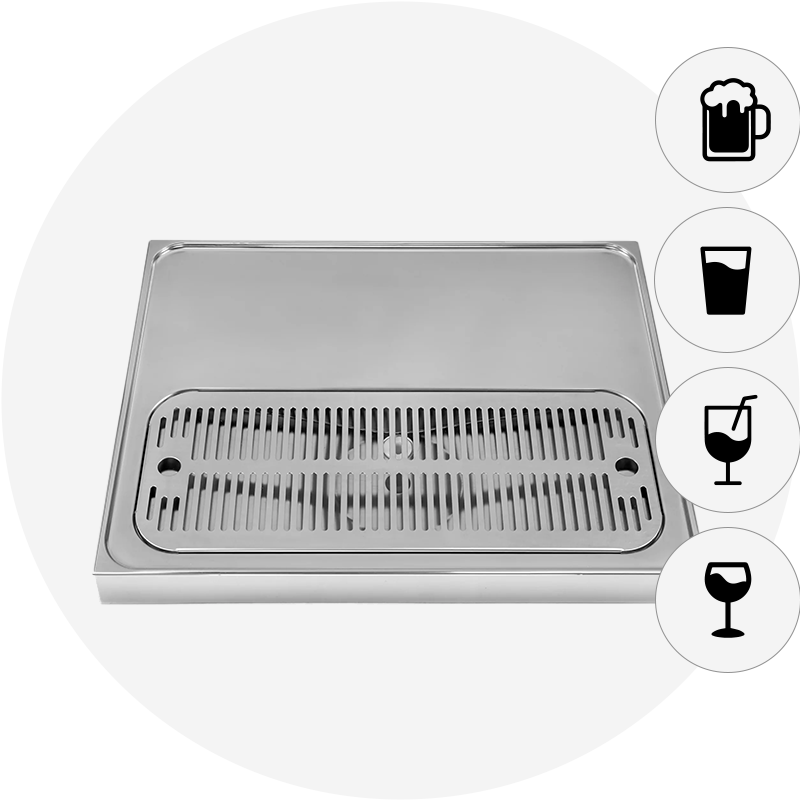 Drip tray without glass rinser-icon